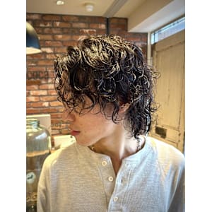 【大村指名】メンズカット/レイヤーウルフ/スパイラルパーマ