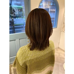 髪質改善ストレートパーマでコンパクトなヘアスタイルへ赤羽美容