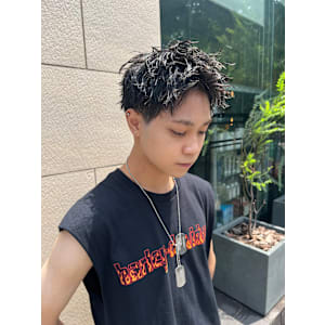 綿貫航太◎短髪パーマ/短髪/ツーブロック/アップバング