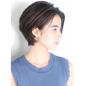 ショート・ボブ/面長/前髪なし/絶壁解消/30代/40代/