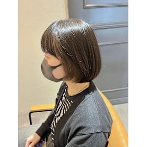 前上がり×イヤリングカラー