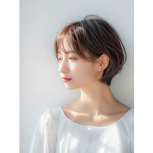 20代30代40代　透明感くびれ小顔大人ショートボブ