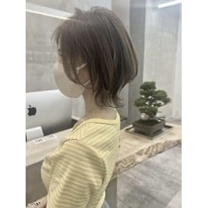 マスクでも素敵なネオウルフ　ウルフカット　ボブウルフ　ウルフ