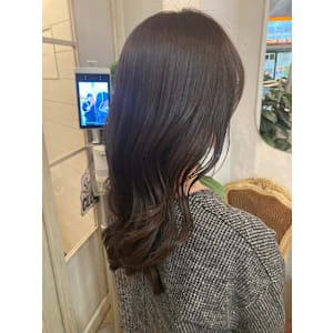 ゆるふわミディアムくびれグレージュ艶カラー梅ヶ丘下北沢 - CHAINON【シェノン】掲載中