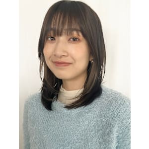 レイヤー/暗髪/ミディアム 