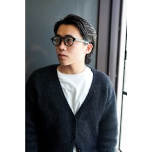 オールバックミディアム