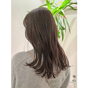 ダークブラウン/レイヤーロング 