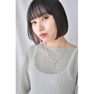 ペールピンクインナーボブ 