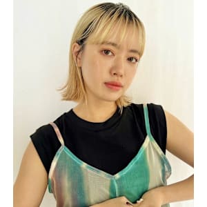 ぱつっとブランドおしゃれボブ 