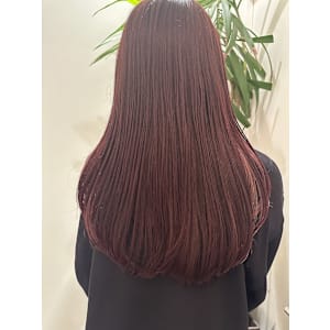 カシスレッド/ピンクインナーカラー 