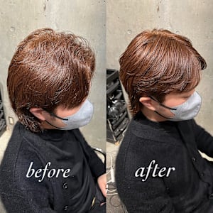 メンズ弱酸性縮毛矯正/曲がる縮毛矯正/ENORE東京店