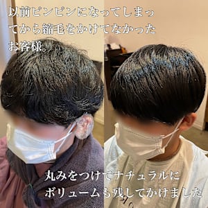 メンズ弱酸性縮毛矯正/曲がる縮毛矯正/ENORE東京店