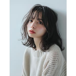 20代30代40代　くびれ抜け感外国人風セミロング