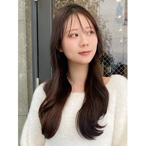 ロングレイヤー/ミディアムレイヤー/トープブラウン【平島】