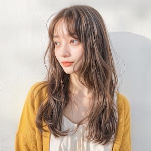 20代30代40代　イメチェンほつれ大人外国人風ロング