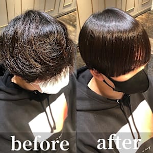 メンズ弱酸性縮毛矯正/曲がる縮毛矯正/ENORE東京店