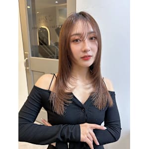 髪質改善＊斜めバングストレート＊美髪