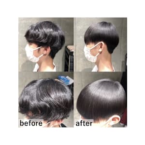 メンズ弱酸性縮毛矯正/曲がる縮毛矯正/ENORE東京店