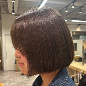 ボブ/髪質改善/きりっぱなしボブ/オージュア/本厚木