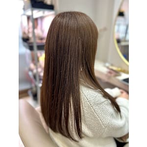 ツヤ髪ストレートブラウン