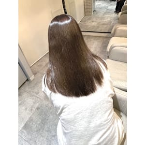 髪質改善/縮毛矯正/酸性ストレート/ブラウンベージュ/韓国