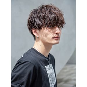 【小久保style】メンズカットツーブロックツイストウルフ