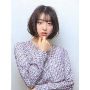 大人可愛い似合わせナチュラルミニボブ丸みショート