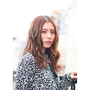 【センターパート×女神巻き】