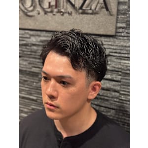 アップバングウェーブパーマ