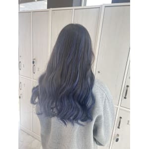 バレイヤージュ／ブルーバレヤージュ／ハイライト／ブルーカラー - HEARTS hair's五日市店【ハーツヘアーズイツカイチテン】掲載中