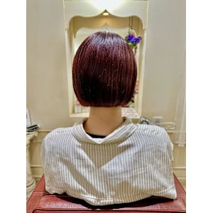 切りっぱなしボブ　ミニボブ