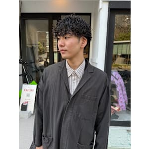 【 メンズマッシュ × プードルパーマ 】