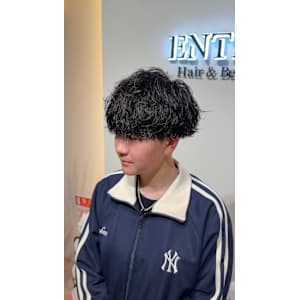 セット簡単パーマ