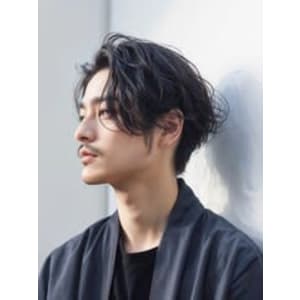 無造作センターパート/ニュアンスパーマ