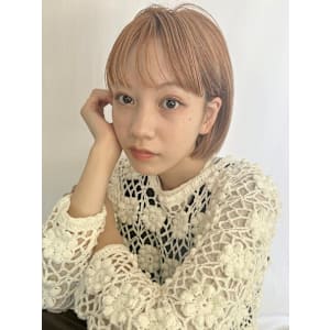 コンパクトボブ/ミニボブ/オレンジベージュ 