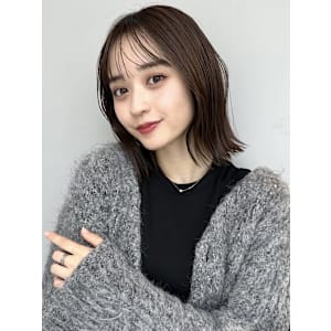 前髪似合わせカットくびれレイヤーカットボブ10代20代