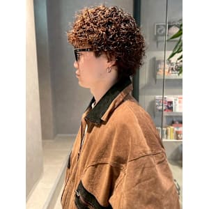 プードルパーマ 強めパーマ ツーブロック 束感 20代30代