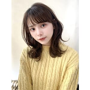 髪質改善カラー/ケアカラー/秋冬カラー/フェミニンロング 