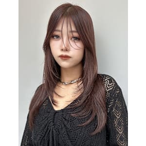 レイヤーカット/暖色カラー/シャギーレイヤー/10代