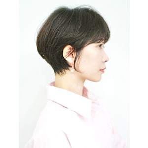 前下がりショート・ボブ/絶壁解消/前髪あり/40代/30代