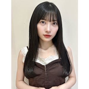 ロングヘア/髪質改善/酸熱トリートメント/暗髪/前髪/