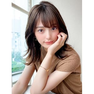 美髪ミディアムストレート寒色系カラー極細ハイライト - AFLOAT/L 錦糸町【アフロートエル】【アフロートエル キンシチョウ】掲載中