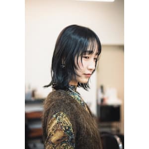 顔まわりレイヤー/ブルーブラック