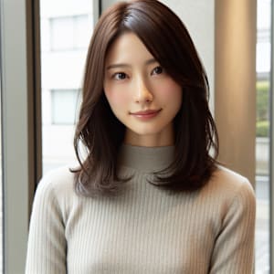 ★ナチュラルボブ黒髪ボブ大人ショートボブ20代30代40代