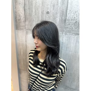 韓国ヘア/アッシュグレージュ