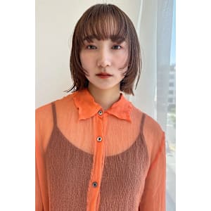 暖色/くびれ/ボブ/ブリーチなし/レイヤー/10代/20代/