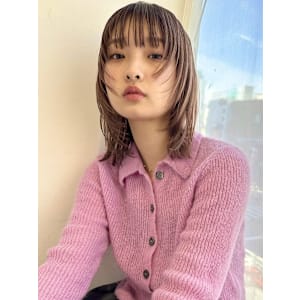 シャギーレイヤー/透明感カラー/ハッシュカット