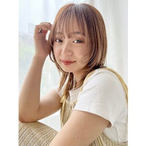 顔まわりレイヤー/シースルーバング/レイヤーカット／髪質改善