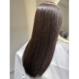 くすみブラウン×ロング