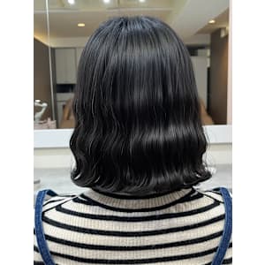 纐纈指名限定メニュー「波巻きパーマ」